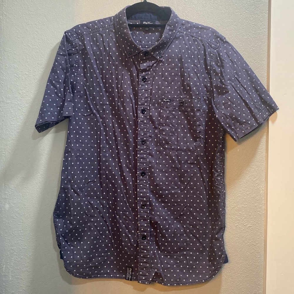 LNG Wovens print button-down